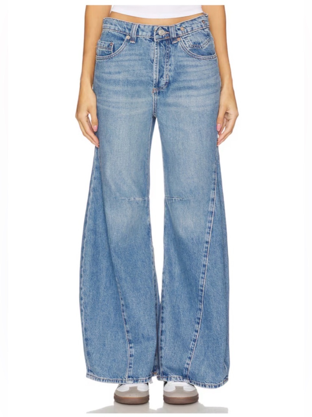 BNWT Free People We The Free Eden High Slouchy Wide Leg Jeans size 25 $148USD - Picture 3 of 10
